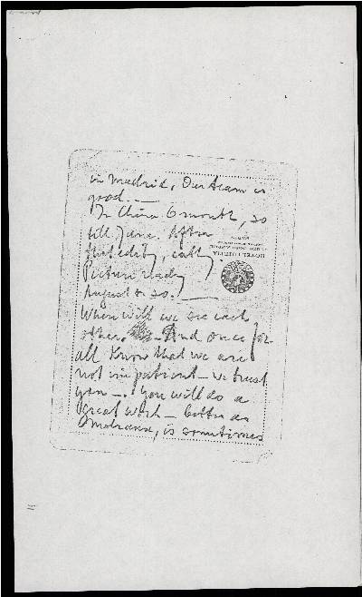 brieven, telegrammen<br />The Spanish Earth