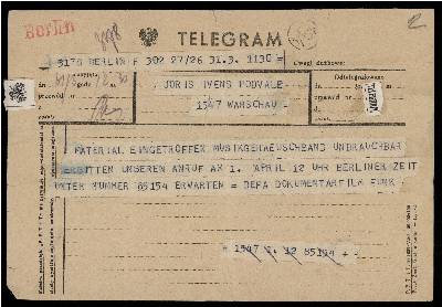 brieven, telegrammen<br />Freundschaft siegt